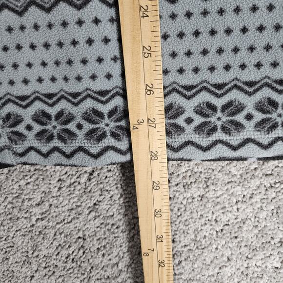 Chubbies Fleece Jacket Mens Large Gray 1/4 Zip Nordic Fair Isle Pullover - Picture 6 of 8